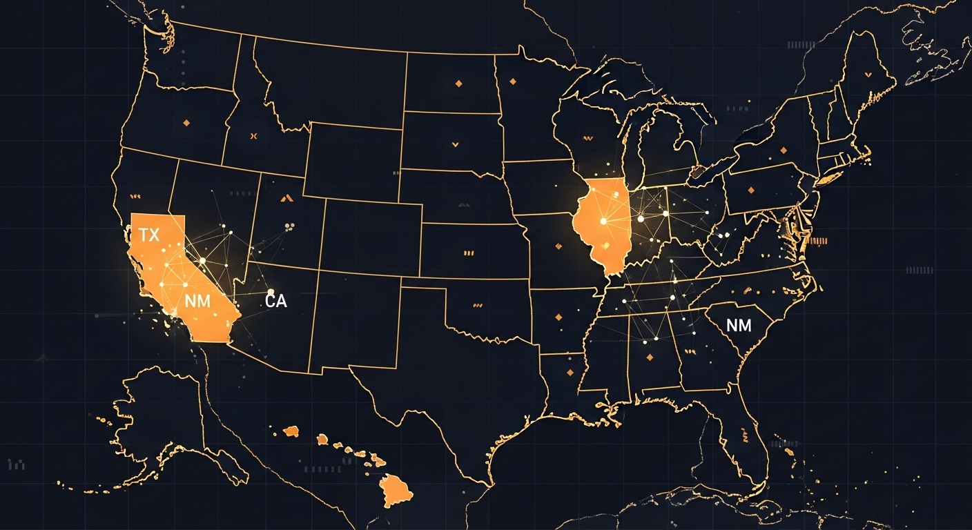 Map showing ELP enforcement by state